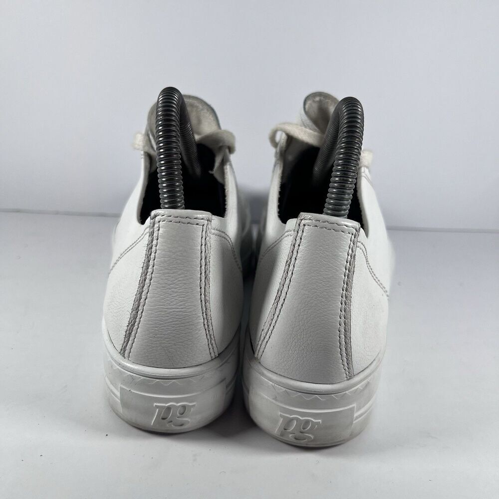 Paul Green Hadley Platform Lace Up Sneakers Super Soft Triple White Women's 5.5 - Picture 4 of 9